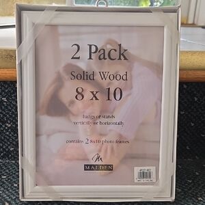 Malden Solid Wood Photo Frame 2 Pack - White